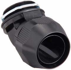 Liquid-Tight Conduit Fitting: Plastic, 2 in Trade Size, Insulated, 45° Elbow (MPN LT4200P). Key specifications — Insulated: Insulated; Box Connection: 2 in MNPT; Hazardous Location Rating: Class I, Division 2; Brand: THOMAS & BETTS.