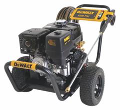 DEWALT Gas-Powered Pressure Washer: Medium Duty, Cart, 4,200 psi, 4 gpm, Usable Per Week 120 hr (MPN 60446). Key specifications — attr1034381: Honda; attr1037666: DEWALT.