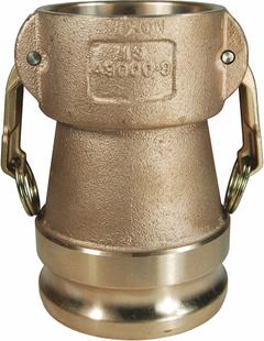Cam and Groove Coupling: 125 psi Max. Working Pressure @ 70 F, 5 1/2 in Overall Lg, Nitrile (MPN 3020-DA-BR). Key specifications — Gasket Material: Nitrile; Brand: DIXON VALVE & COUPLING.