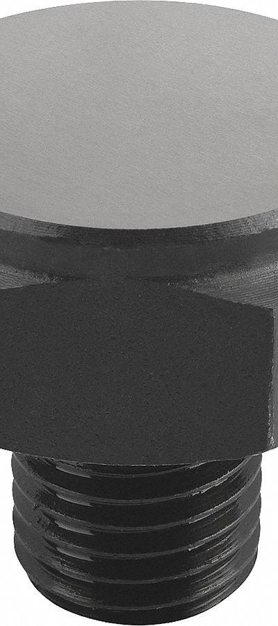 KIPP Positioning Foot w/Flat Face: External Threads - Positioning Feet with Flat Face