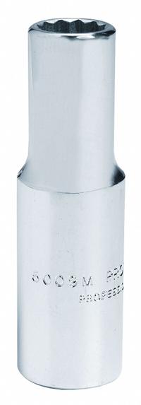 PROTO Socket: Metric, 3/8 in Drive Size, 11 mm Socket Size, 12-Point, Deep, Chrome, Socket (MPN J5011M). Key specifications — attr1204417: PROTO; attr1204392: Chrome.