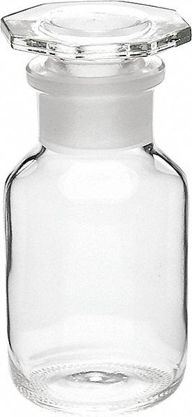WHEATON Reagent Bottle: 100 mL - Clear Wide Mouth Round Glass Lab Bottles
