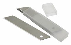ABILITY ONE Snap-Off Blade: 4 1/2 in Blade Lg, 25 mm Blade Wd, 0.02 in Blade Thick, 52HT64, 10 PK (MPN 5110-01-621-5254). Key specifications — attr307700: Steel; attr307684: 52HT64; attr324887: ABILITY ONE.