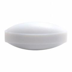 Stirring Bar: Egg, PTFE, 19.05 mm Overall Lg, 9.52 mm Dia, 9.53 mm Overall Wd - Metric, Autoclavable (MPN CG-2005-10). Key specifications — Color: White; Brand: CHEMGLASS; Product Type: Stirring Bar; Shape: Egg.