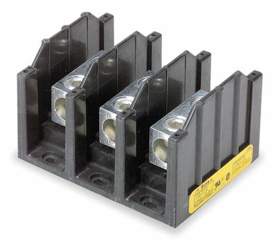 BUSSMANN Power Distribution Block: Open, Lug, Lug - Open Blocks with Lugs