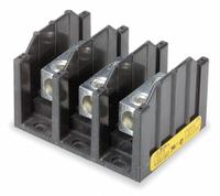 BUSSMANN Power Distribution Block: Open, Lug, Lug, 6 AWG – 350 kcmil For Line Side Wire Sizes (MPN 16303-3). Key specifications — attr1361688: Surface; attr1308686: BUSSMANN; attr1361672: Aluminum.