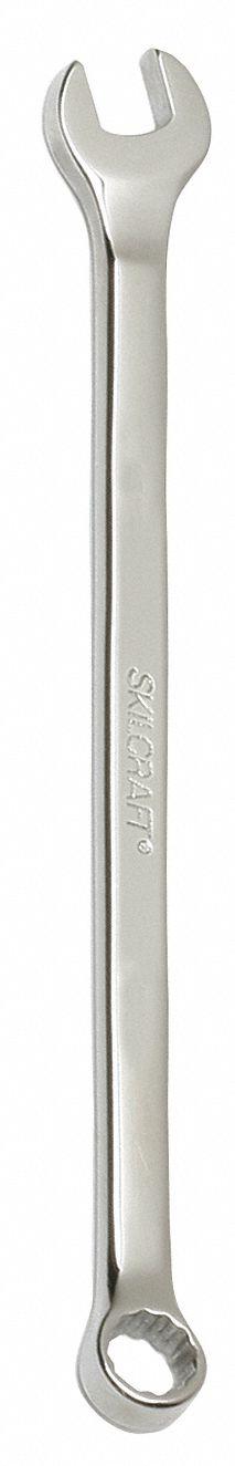 ABILITY ONE Combination Wrench: Alloy Steel, Chrome, 15/16 in Head Size, 13 1/2 in Overall Lg (MPN 5120-01-645-2323). Key specifications — attr309539: 15/16 in; attr309567: No; attr324930: ABILITY ONE.