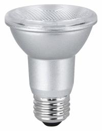 FEIT ELECTRIC Compact LED Bulb: LED, PAR20, Medium Screw (E26), 5 W Watt, 3000K, 450 lm Light Output (MPN PAR20DM/930CA). Key specifications — Bulb Finish: Clear; Color Temperature: 3000K; Shatter-Resistant: No; Brand: FEIT ELECTRIC; Voltage: 120V AC; Bulb Shape: PAR20.