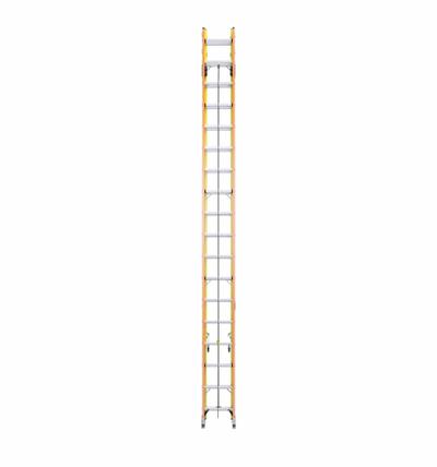 WERNER Extension Ladder: 36 ft Ladder Size, Fiberglass, 300 lb Load Capacity, 90 lb Wt - Non-Conductive Fiberglass Extension Ladders