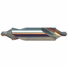 KEO Center Drill: Bell Type, #15, 60°, 2 3/4 in Overall Lg, TiN Coated Cobalt (MPN 906-001-108). Key specifications — Brand: KEO; End Type: Double End.