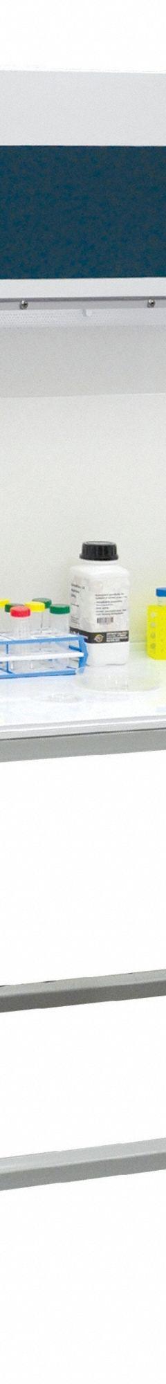 AIRCLEAN SYSTEMS Fume Hood Cart: 38 in Overall Dp, 64 in Overall Wd, 15 in Overall Ht, Mobile (MPN ACA1051). Key specifications — attr1026914: Powder-Coated Steel; attr1026906: AC5000HLFSW; attr1026903: AIRCLEAN SYSTEMS; attr1026907: Flow Clean Benches; attr1026916: Mobile; attr1026923: Fume Hood Cart.