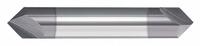 APPROVED VENDOR Chamfer Mill: Carbide, AlTiN Coated, Double End, 2 Flute, 90°, 3/8" Mill Dia (MPN 209-292375B)