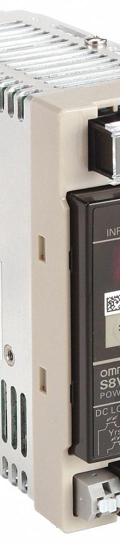 OMRON DC Power Supply: DIN Rail, 90 W Output Power - Rated, 3.75 A Current - Output, Single Phase (MPN S8VS-09024A). Key specifications — attr1044898: Single; attr1044874: Plastic; attr1044879: 100 to 240V AC; attr211400: OMRON.
