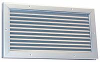 Door Louver: Clear Anodized, Aluminum, 8 1/2 in H x 8 1/2 in W Rough Opening (MPN 6WRK4). Key specifications — Brand: DAYTON.