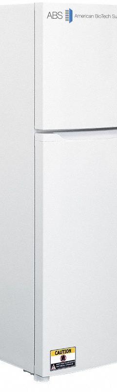 AMERICAN BIOTECH SUPPLY Laboratory Refrigerator and Freezer: 10 cu ft Refrigerator Capacity, 2 Doors (MPN ABT-HC-RFC-15A). Key specifications — Door Type: Swing Solid; Brand: AMERICAN BIOTECH SUPPLY; Door Hinge: Right.