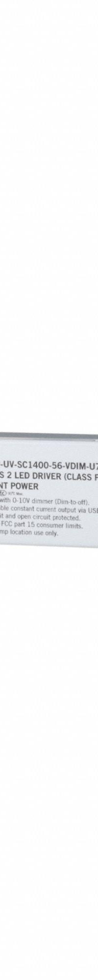KEYSTONE TECHNOLOGIES LED Driver: Class 2, 50 W Max. Power Output, 120 to 277V AC, 10 to 56V DC (MPN KTLD-50-UV-SC1400-56-VDIM-U7 /USB). Key specifications — Brand: KEYSTONE TECHNOLOGIES; Output Voltage: 10 to 56V DC; Dimming Method: 0-10V; Output Current: 470 to 1400 mA.
