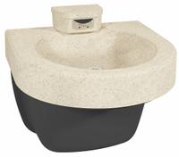 BRADLEY Wash Fountain: Sand, Terreon®, D-Shape, 21 1/4 in Overall Wd, Std Drain, 1 Stations (MPN S93-726). Key specifications — Bowl Shape: D-Shape; Drain Type: Standard; Color: Sand; Brand: BRADLEY; Series: SafeCare; Sink Material: Terreon®; ADA Compliant: ADA Compliant.