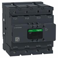 SCHNEIDER ELECTRIC IEC Contactor: Non-Reversing, 4 Poles, 4NO Contacts, 200 A, 120V AC/48V AC Coil (MPN LC1DT200A6EHE). Key specifications — Brand: SCHNEIDER; Integrated Surge Suppression: Yes; Nominal Coil Voltage @ 60Hz: 48V AC.