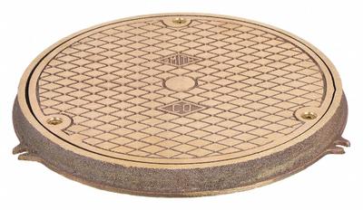 JAY R. SMITH MFG. CO Floor Cleanout: 9 1/2 in Overall Dia, 3/4 in Overall Ht, Nickel Bronze - Floor Cleanout Covers