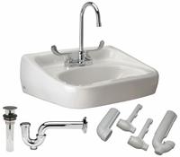 ZURN Bathroom Sink: Z5340 Half-Pedestal Lavatories, White, Vitreous China, Dual Manual Handle (MPN Z5344.836.3.07.00.6). Key specifications — Series: Z5340 Half-Pedestal Lavatories; Includes: Grid Drain; Color: White; Brand: ZURN; Sink Type: Bathroom; Material: Vitreous China; Sink Material: Ceramic.