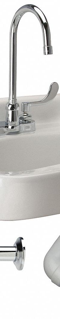 ZURN Bathroom Sink: Z5340 Half-Pedestal Lavatories, White, Vitreous China, Dual Manual Handle (MPN Z5344.836.3.07.00.6). Key specifications — Series: Z5340 Half-Pedestal Lavatories; Includes: Grid Drain; Color: White; Brand: ZURN; Sink Type: Bathroom; Material: Vitreous China; Sink Material: Ceramic.