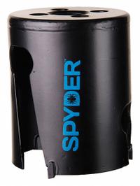 SPYDER Hole Saw: 2 in Saw Dia., 1 Teeth per Inch, 2 in Max. Cutting Dp, 1/2"-18 Thread Size (MPN 600022CF). Key specifications — attr1098070: 1; attr1098087: SPYDER; attr1098073: 1/2"-18.