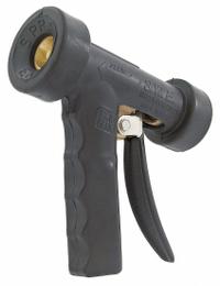 LEONARD VALVE Adjustable Spray Hose Nozzle: 1/2 in Connection Size, NPT, Bronze/Rubber, Black (MPN N-2). Key specifications — Nozzle Color: Black; Material: Bronze; Nozzle Shutoff Type: Handle Controls; Brand: LEONARD VALVE.