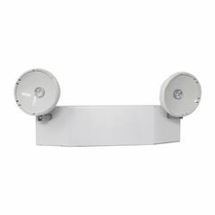 Emergency Light: LED, UL 924, 3 W Lamp Watt, 120/277V AC, 12 W Emergency Watt, Surface, White, Steel (MPN LASER-LM-P2). Key specifications — Environmental Rating: UL 924; Remote Capable: Yes; Adjustable Lamp Heads: Yes; Brand: BIG BEAM; Standards: UL Listed; Series: Laser; Features: Lock Out (Automatic Battery Connect); Housing Color: White.