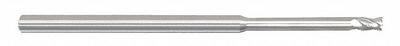 APPROVED VENDOR Corner Chamfer End Mill: Carbide, 4 Flute, 3/64" Mill Dia, 3/32" LOC - Reduced-Neck Fast-Cutting Carbide Corner-Chamfer End Mills