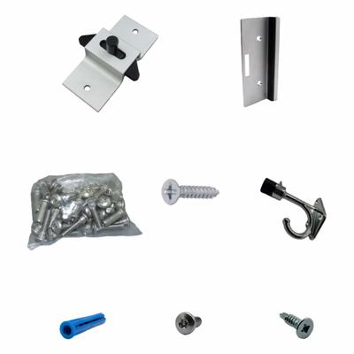 HADRIAN Inswing Door Kit: Aluminum - Door Hardware Kits for Bathroom Partitions