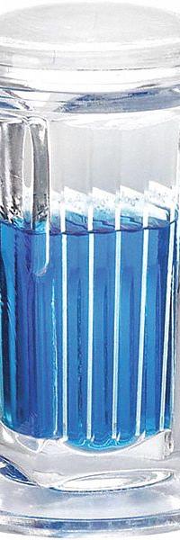 Coplin Jar: 10 Sample Capacity, 28 mm Ht, 26 mm Wd, 92 mm Dp, Glass (MPN 900470). Key specifications — Material: Glass; Product Type: Coplin Jar with Cap; Brand: WHEATON.