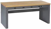 TENNSCO Workbench: Fixed Ht, Laminated Hardwood Butcher Block, 72 in x 30 in, Gray (MPN EB-1-3072M). Key specifications — Brand: TENNSCO.