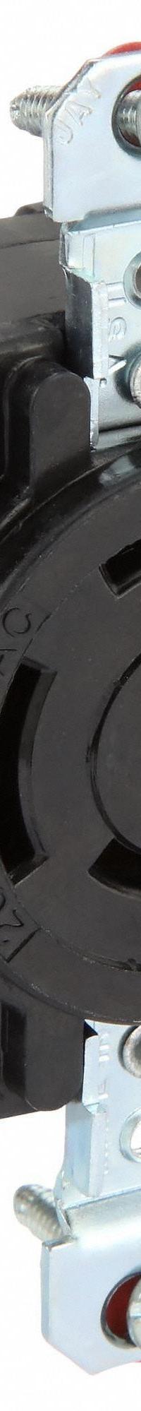 HUBBELL Locking Receptacle: Non-NEMA, Black, 250V AC, 20 A Current Rating, 3 Poles, 4 Wires (MPN HBL7410BG). Key specifications — Brand: HUBBELL.