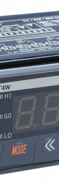 AUTONICS Digital Panel Meter: -1,999 Display Span - Min, 9,999 Display Span - Max, 12 V AC – 24 V AC (MPN MT4W-AV-11). Key specifications — Manufacturer Part Number: MT4W-AV-11; Accuracy: +/-0.3% of Reading +/- 3 Digit; Digital Display Screen Color: Red; Digital Display Screen Type: LED; Includes: Mounting Brackets; NEMA Enclosure Rating: 4X; Product Type: Digital Panel Meter; Series: MT4W.