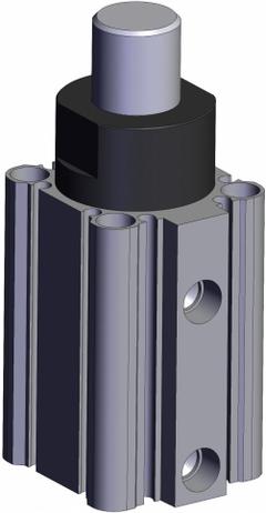 SMC Stopper Air Cylinder: 32 mm Bore Dia, 20 mm Stroke Lg, Through-hole Mounting, Round Bar (MPN RSDQB32TN-20DZ-L). Key specifications — attr945842: SMC; attr1110781: Round Bar; attr945867: Through-hole.
