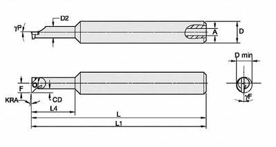 WIDIA Indexable Boring Bar: GSPI375625155L (MPN 2828275) - Indexable Boring Bars