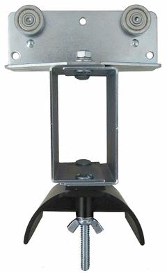 GLEASON Festoon Tow Trolley: C-Rail, Round, 5 in Overall Lg (MPN C35-TTG). Key specifications — Compatible Cable Type: Round; Trolley Wheel Material: Steel; Brand: GLEASON; Compatible Track Type: C-Rail; Material: Steel.