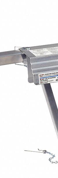 WERNER Ladder Stabilizer: For Extension Ladders, 10 in Projection, 21.5 in Overall Lg (MPN AC78). Key specifications — Brand: WERNER; Compatible Ladder Type: Extension Ladders; Material: Steel.