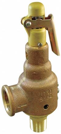 KUNKLE VALVE Safety Relief Valve: MNPT x FNPT, 3/4 in x 1 in, 264 psi Max. Op Pressure, Bronze (MPN 6010EDE01AAM0050). Key specifications — Brand: KUNKLE VALVE.