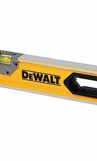 DEWALT Box Level: Level & Plumb, Box, 2, Plain, 48 in Overall Lg, Top & Side Read, Hand Grips, 0 (MPN DWHT43248). Key specifications — attr934734: DWHT43248; attr934735: DEWALT; attr939796: Acrylic; attr983962: Aluminum; attr939959: Top & Side Read; attr939953: Hand Grips.
