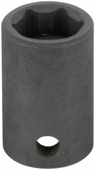 WESTWARD Impact Socket: 3/8 in Drive Size, SAE, 1/2 in Socket Size, 6-Point, Std - 3/8" Drive Impact Sockets