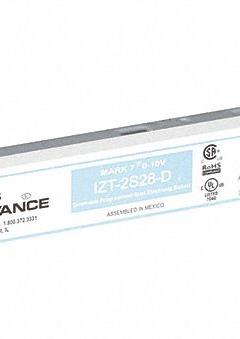 ADVANCE Fluorescent Dimming Ballast: T5, 120 to 277V AC, 2 Lamps Supported, (2) F28T5, Rapid (MPN IZT-2S28-D). Key specifications — attr239892: ADVANCE; attr235253: 120 to 277V AC; attr1125027: (2) F28T5; attr235256: T5; attr1177446: 2.