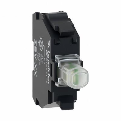 SCHNEIDER Lamp Module: 22 mm Size, White, LED, 12 V AC Rating - Lamp Modules