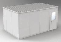 PORTA-FAB Modular In-Plant Office: 16 ft x 10 ft x 8 ft, 4 Walls, Vinyl-Covered Drywall, Gray (MPN GV1016G). Key specifications — Brand: PORTA-FAB; Sound Transmission Coefficient: STC 31; Frame Material: Steel.