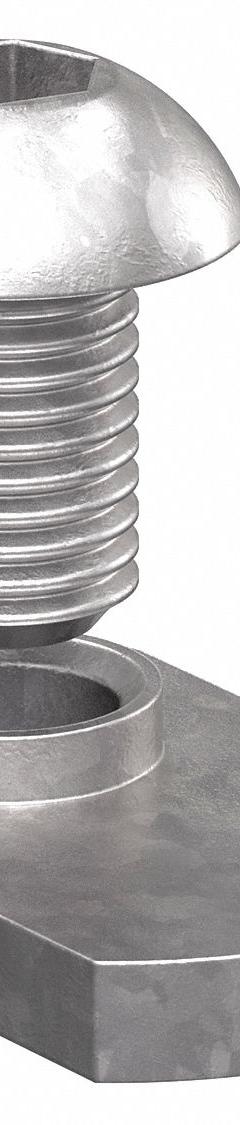 Bolt Assembly: M8 Size, 12 mm Thread Lg, Button Head Socket Cap, For 8.2 mm Slot Wd, Steel, 15 PK (MPN 75-3525-15). Key specifications — Fastener Type: T-Nut; Fastener Head Type: Button Head Socket Cap; Material: Steel; Finish: Zinc-Plated; T-Slot Fastener Type: Bolt Assembly; Threaded Hole Location: Single Offset; Compatible Series: 80/20 40 Series; System of Measurement: Metric.