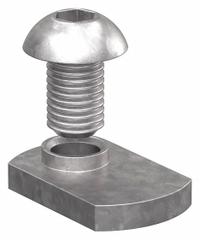 Bolt Assembly: M8 Size, 12 mm Thread Lg, Button Head Socket Cap, For 8.2 mm Slot Wd, Steel, 15 PK (MPN 75-3525-15). Key specifications — Fastener Type: T-Nut; Fastener Head Type: Button Head Socket Cap; Material: Steel; Finish: Zinc-Plated; T-Slot Fastener Type: Bolt Assembly; Threaded Hole Location: Single Offset; Compatible Series: 80/20 40 Series; System of Measurement: Metric.