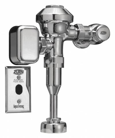 ZURN Automatic Flush Valve: AquaSense, 0.5 gpf Gallons per Flush, Electric, 11 1/2 in Rough-In - Urinal Automatic Flush Valves