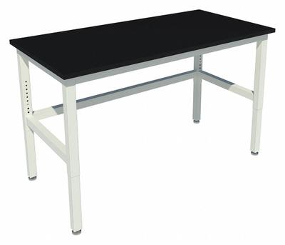 INSTOCK Patriot Work Bench: 30 in Overall Wd, 36 in Overall Ht, 5 ft Overall Lg - Adjustable-Height Laminate Surfaced Lab Tables
