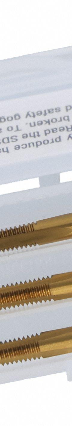 CHICAGO-LATROBE Tap Kit: #2-56 UNC, H2 / 2B, 3 Flute, TiN Coated High Speed Steel (MPN 174511)