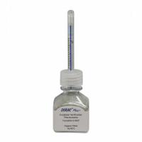 DURAC PLUS Bottle Thermometer: 10°C to 45°C, +/-0.5°C, 30 mL Bottle Volume, Glass Beads (MPN B60600-0900). Key specifications — Bottle Fill Medium: Glass Beads; Temperature Units: Celsius; Accuracy: +/-0.5°C; Brand: DURAC PLUS.